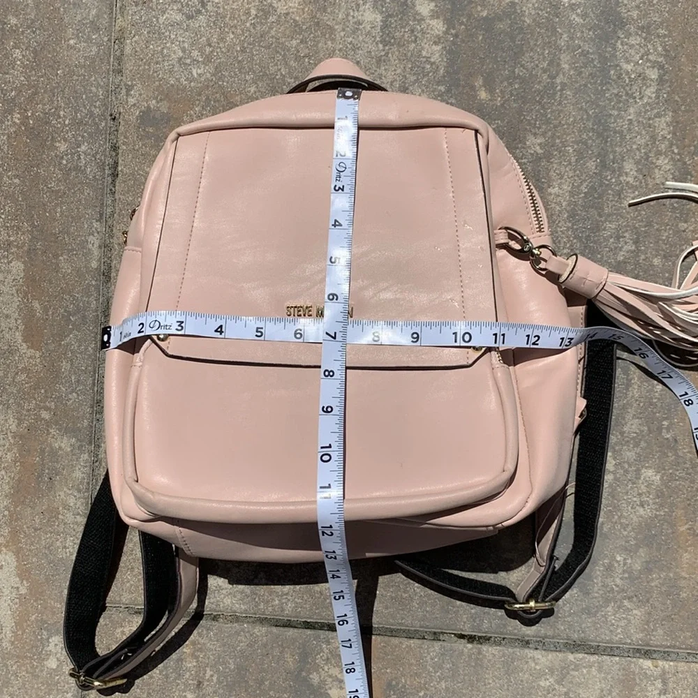 Steve Madden Pink Blush Backpack with Tassel Detail - Picture 5 of 5